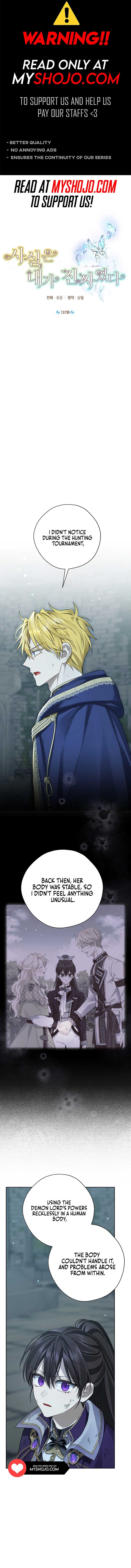 Actually, I Was the Real One Chapter 137 page 0