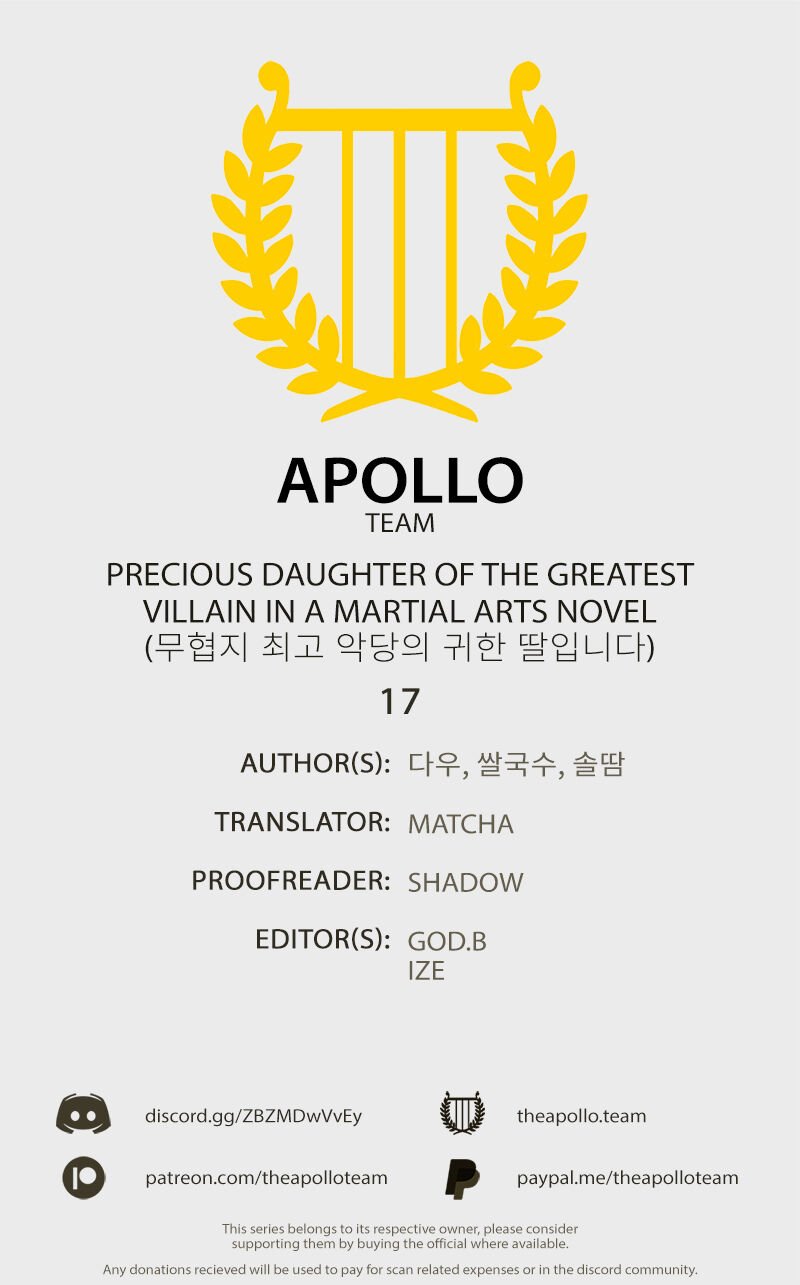 I am the Precious Daughter of the Greatest Villain in the Fantasy World Chapter 17 page 0