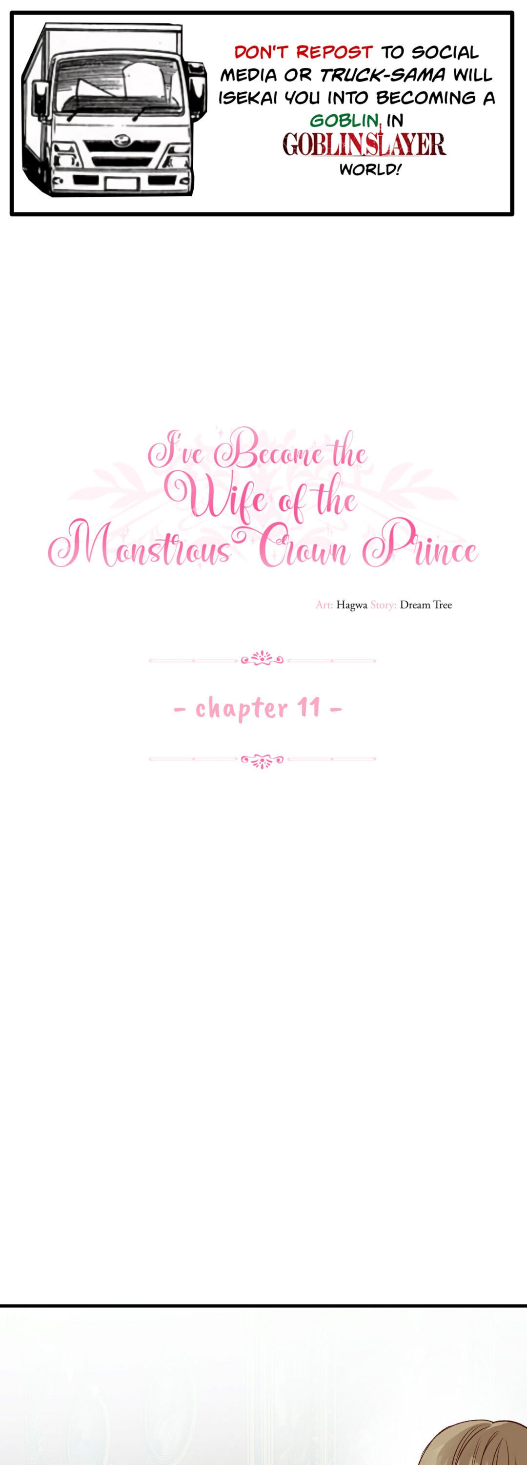 I Became The Wife Of The Monstrous Crown Prince Chapter 11 page 0