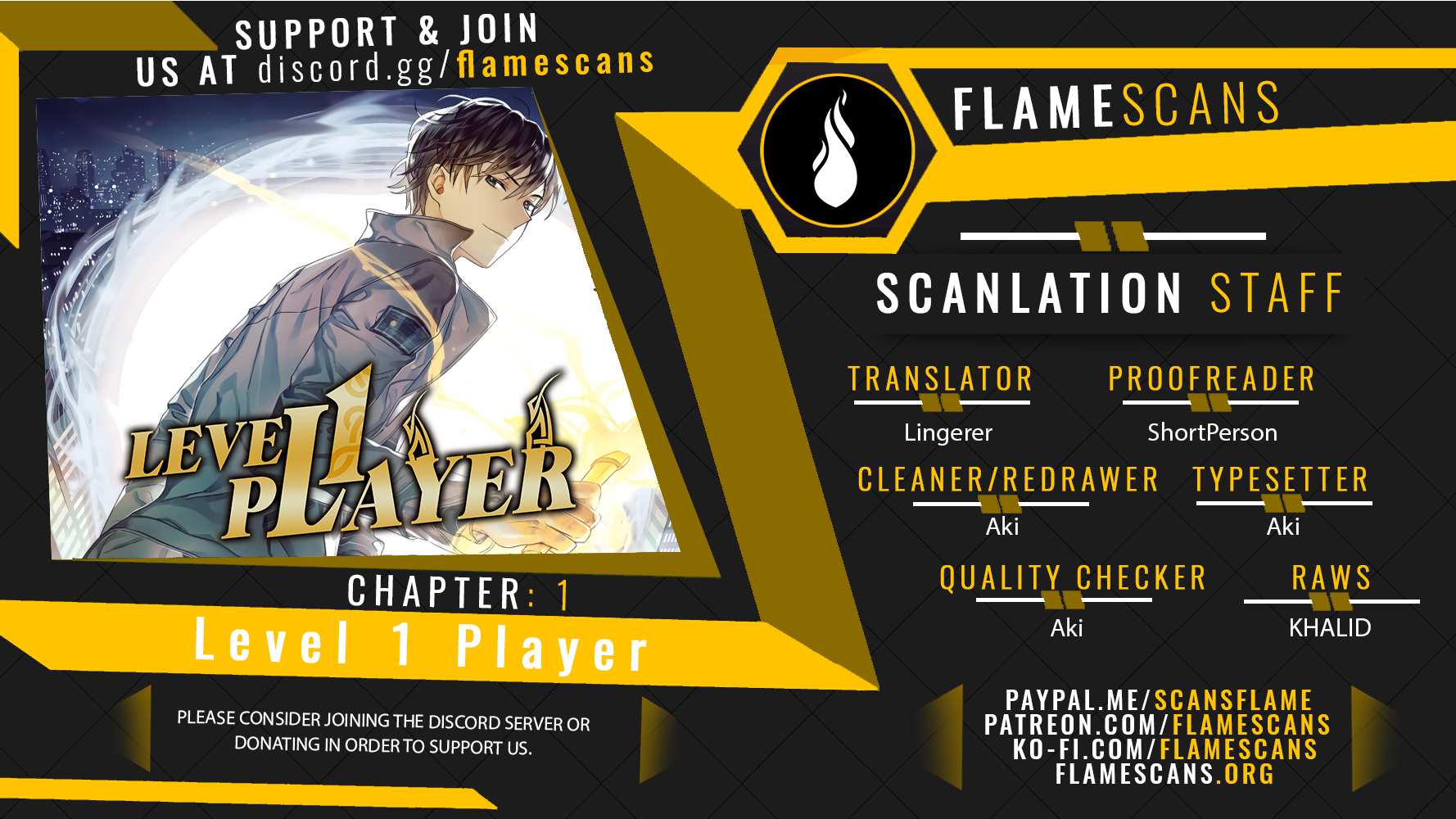 Level 1 Player Chapter 1 page 0