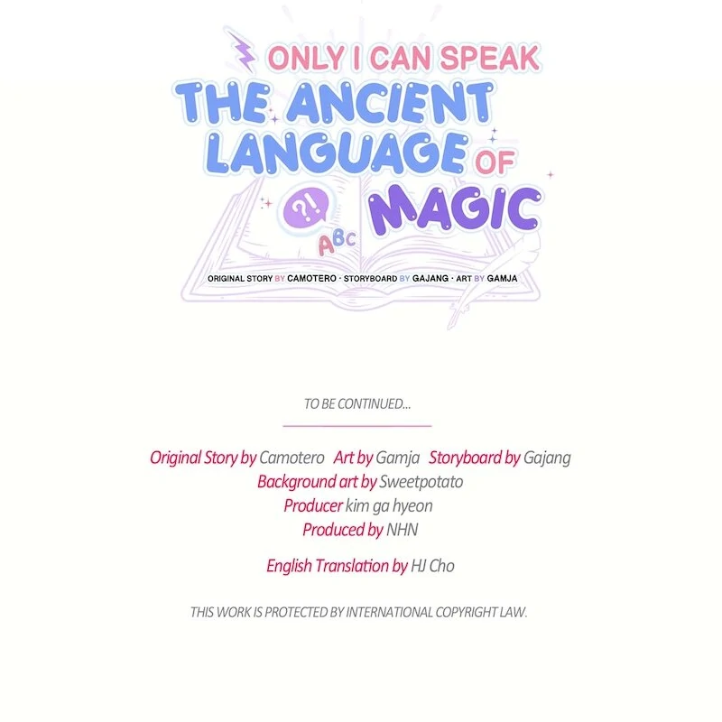 Only I Can Speak the Ancient Language of Magic Chapter 109 page 61