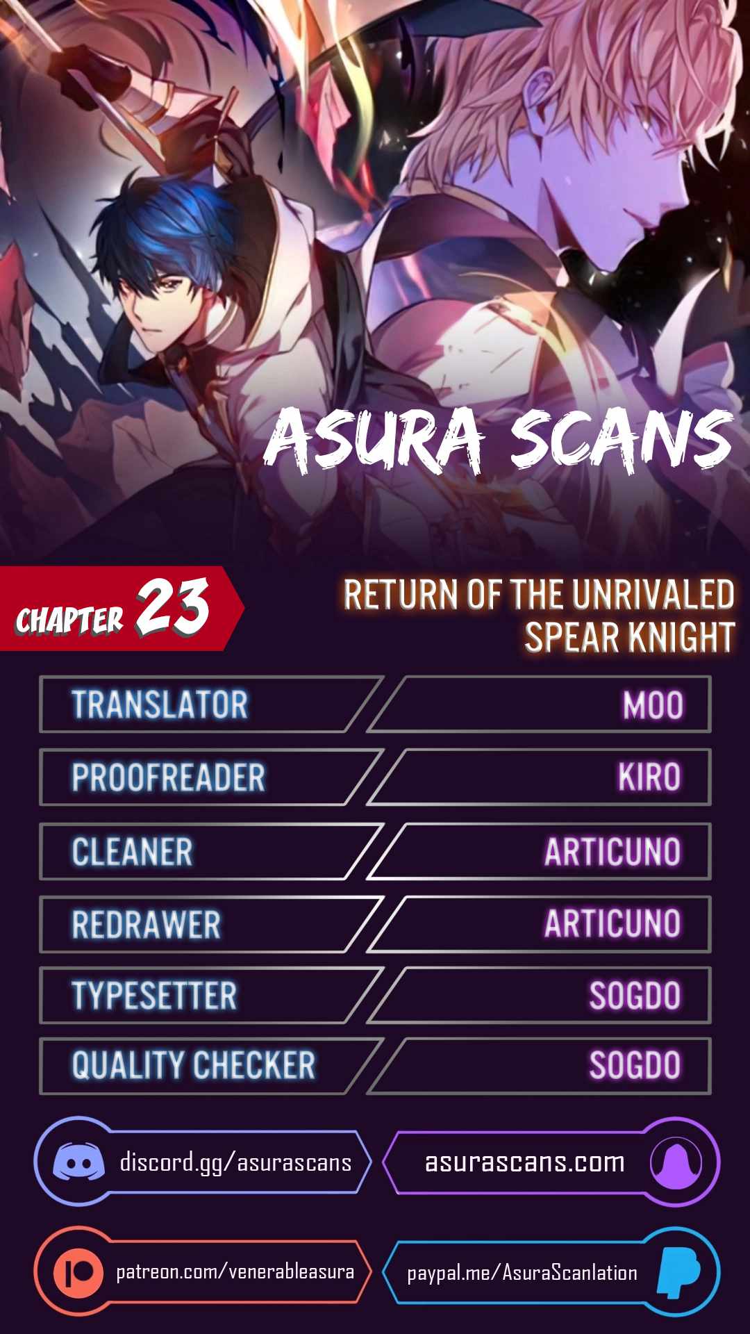 Return of the Legendary Spear Knight Chapter 23 page 0
