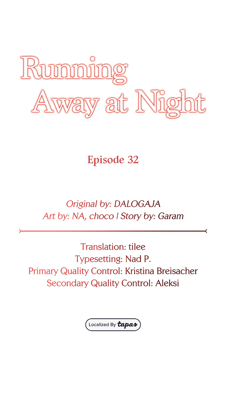 Running Away at Night Chapter 32 page 42