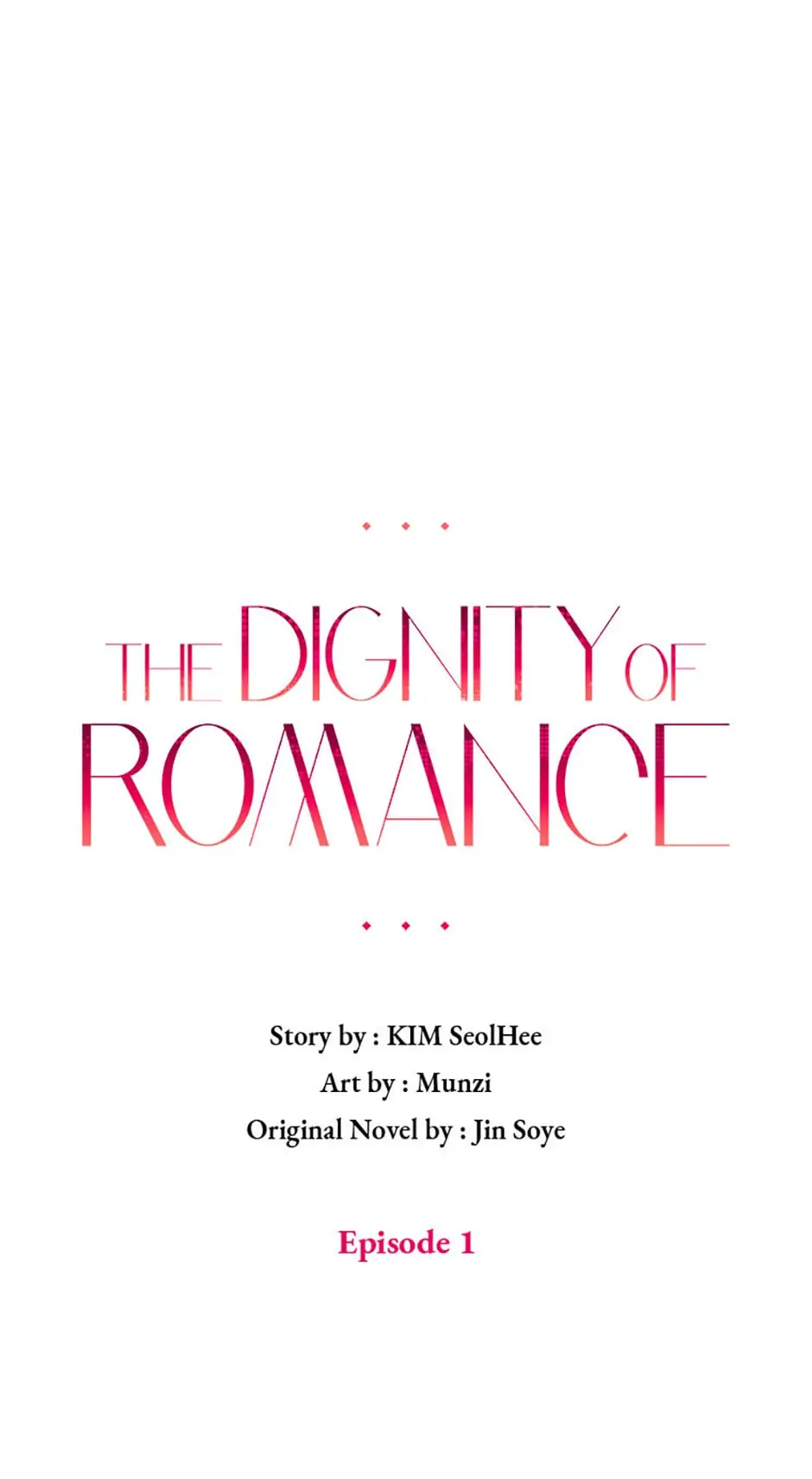 The Dignity Of Romance Chapter 1 page 1